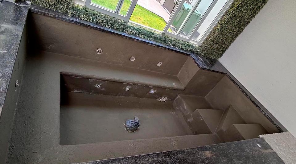 Sistema CR66 para jacuzzi con impermeabilización Fester